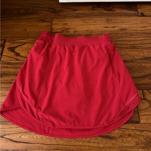 Red Athletic Skirt
